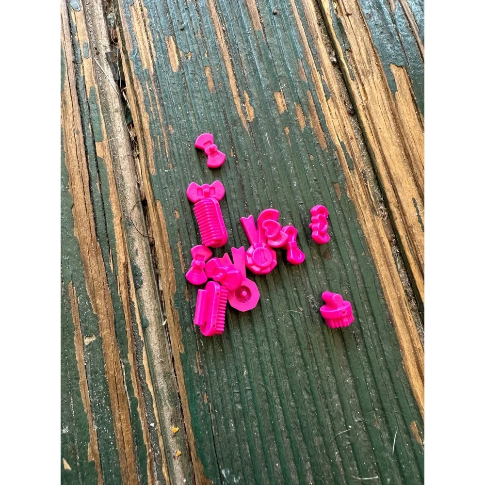 Lego Friends Pink Hair Accessory Pieces Bows Combs Brushes Lot A3511